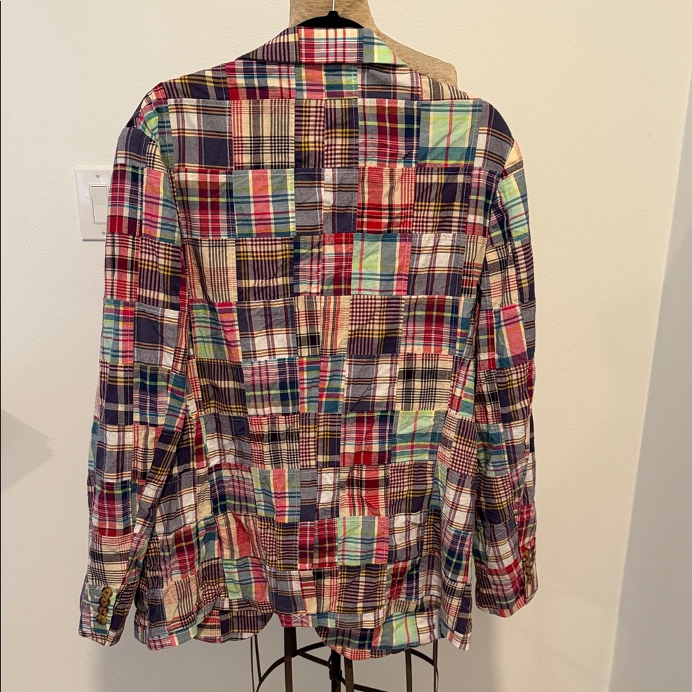 Vineyard Vines Madras Patchwork Blazer 44R NWT Kentucky Derby Preppy Sport Coat - Picture 4 of 16